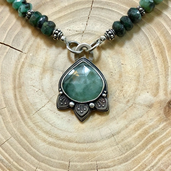 *Host Picks* Astrum Jewelry Persephone Emerald Necklace - Picture 3 of 3